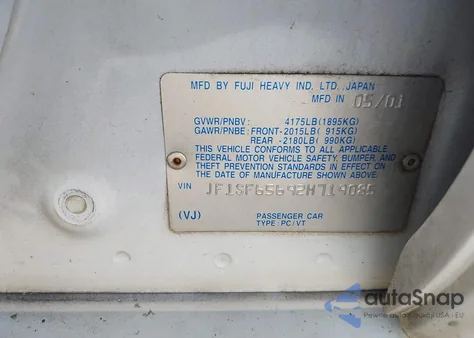 2002 Subaru Forester S from USA, damaged, VIN JF1SF65692H719085